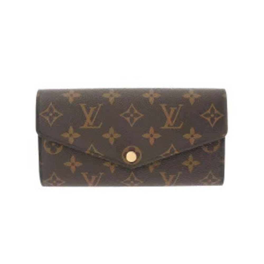 Louis Vuitton Long Brown Wallet Monogram Canvas Portefeuille Sarah - Picture 2 of 7